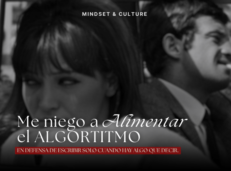 Me niego a alimentar el algoritmo.